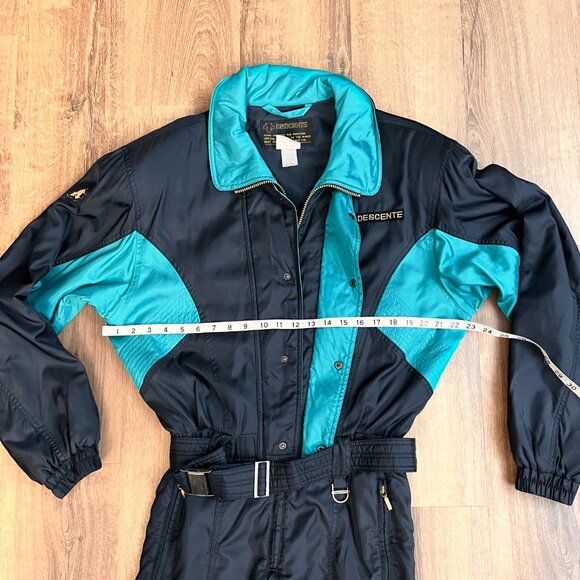 DESCENTE Vintage Womens Ski Snowsuit / Jumpsuit, Size M - Picture 7 of 13